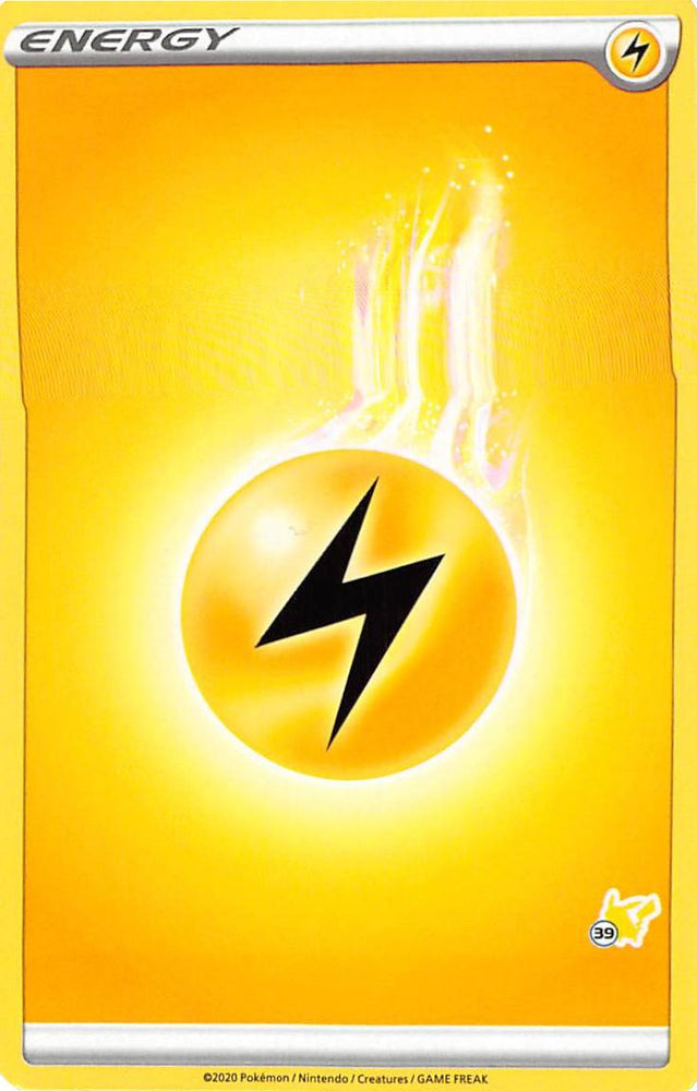 Lightning Energy (Pikachu Stamp #39) [Battle Academy 2022] Pokémon