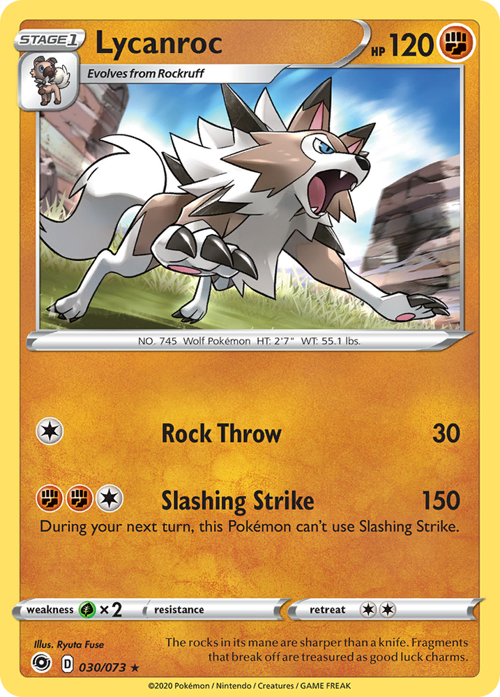 Lycanroc (030/073) [Sword & Shield: Champion's Path] Pokémon