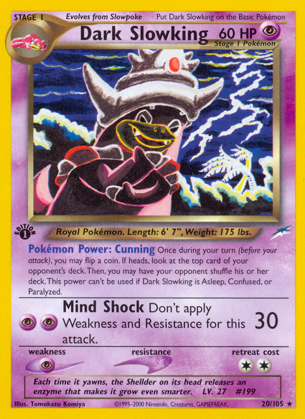 Dark Slowking (20/105) [Neo Destiny 1st Edition] Pokémon