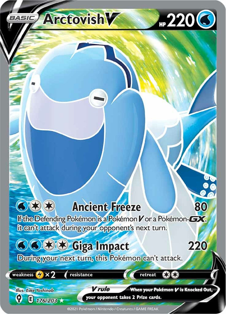 Arctovish V (176/203) [Sword & Shield: Evolving Skies] Pokémon