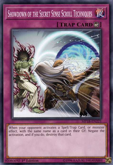 Showdown of the Secret Sense Scroll Techniques [MP18-EN221] Common Yu-Gi-Oh!