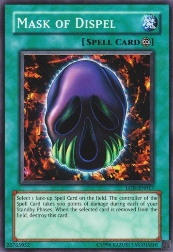 Mask of Dispel [LON-EN017] Super Rare Yu-Gi-Oh!