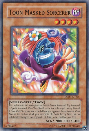 Toon Masked Sorcerer [DB2-EN120] Common Yu-Gi-Oh!