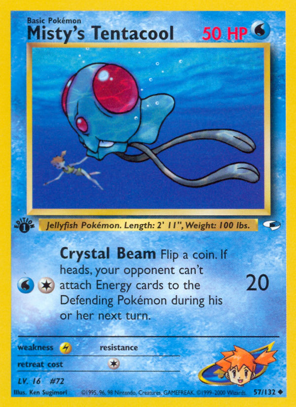 Misty's Tentacool (57/132) [Gym Heroes 1st Edition] Pokémon