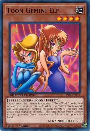 Toon Gemini Elf [SS04-ENB12] Common Yu-Gi-Oh!