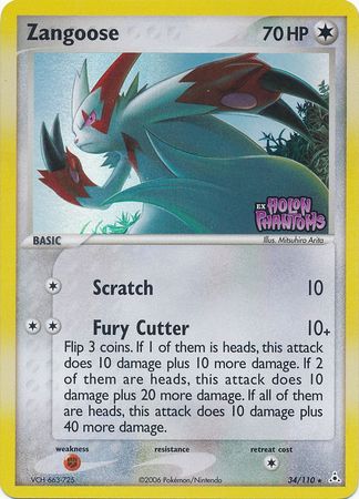 Zangoose (34/110) (Stamped) [EX: Holon Phantoms] Pokémon