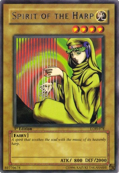 Spirit of the Harp [LOB-078] Rare Yu-Gi-Oh!