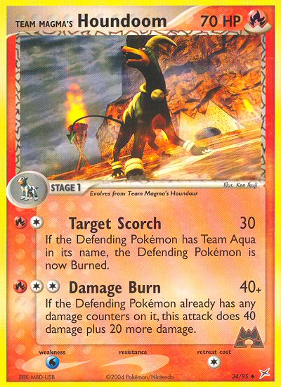 Team Magma's Houndoom (34/95) [EX: Team Magma vs Team Aqua] Pokémon