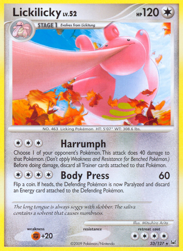 Lickilicky (33/127) [Platinum: Base Set] Pokémon