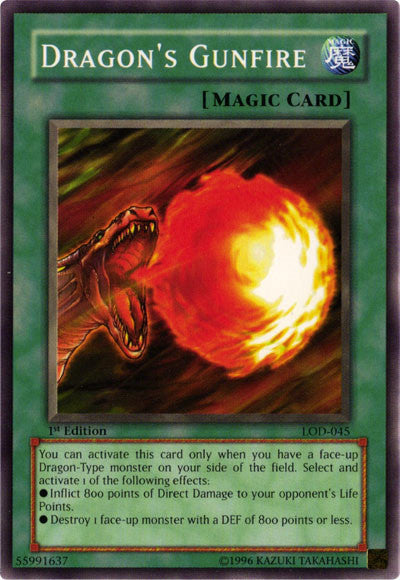 Dragon's Gunfire [LOD-045] Common Yu-Gi-Oh!