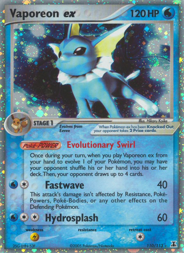 Vaporeon ex (110/113) [EX: Delta Species] Pokémon