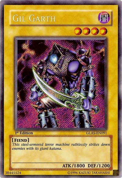Gil Garth [GLAS-EN091] Secret Rare Yu-Gi-Oh!