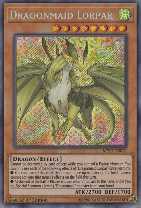 Dragonmaid Lorpar [MYFI-EN021] Secret Rare Yu-Gi-Oh!
