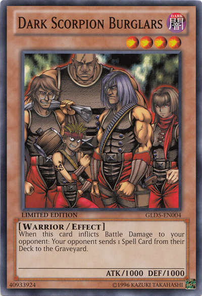 Dark Scorpion Burglars [GLD5-EN004] Common Yu-Gi-Oh!
