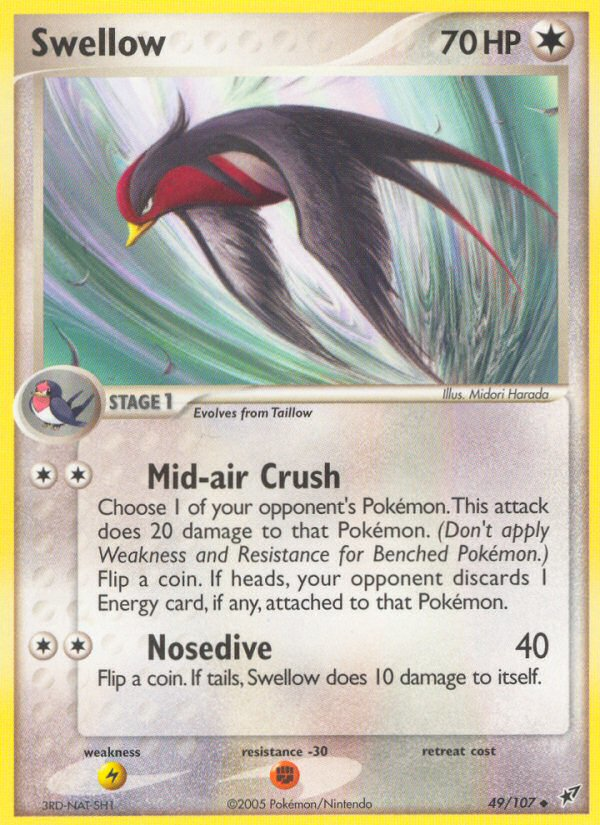 Swellow (49/107) [EX: Deoxys] Pokémon