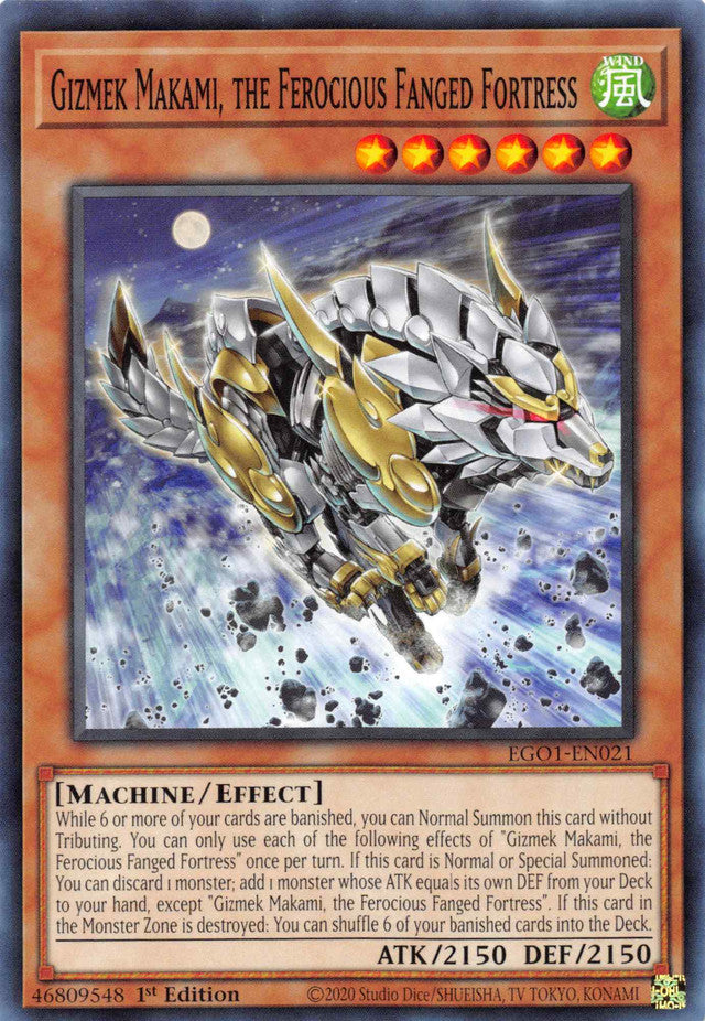 Gizmek Makami, the Ferocious Fanged Fortress [EGO1-EN021] Common Yu-Gi-Oh!
