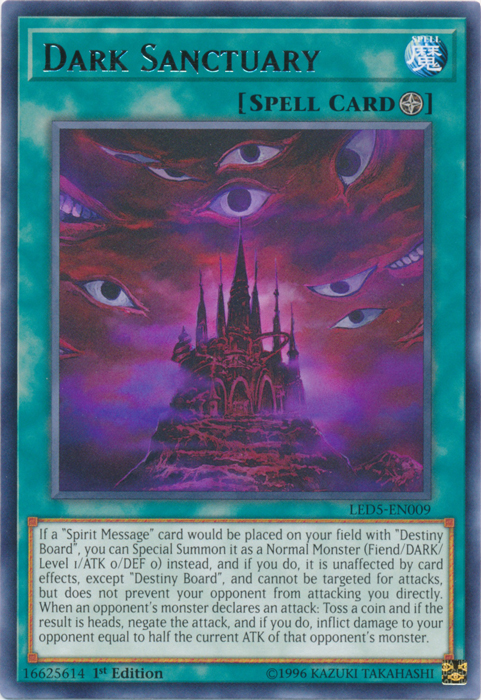 Dark Sanctuary [LED5-EN009] Rare Yu-Gi-Oh!