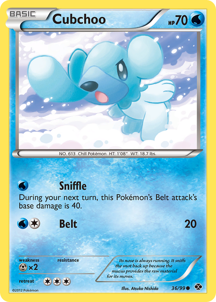 Cubchoo (36/99) [Black & White: Next Destinies] Pokémon