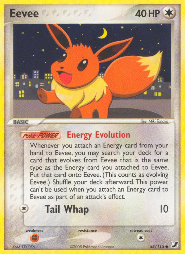Eevee (55/115) [EX: Unseen Forces] Pokémon