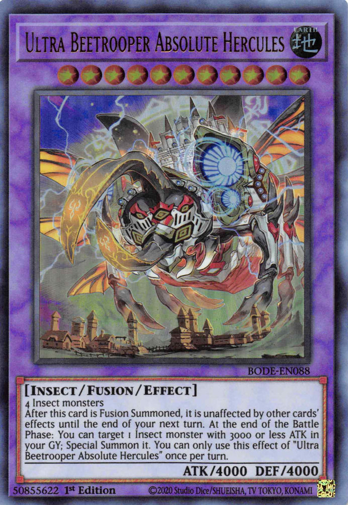 Ultra Beetrooper Absolute Hercules [BODE-EN088] Ultra Rare Yu-Gi-Oh!