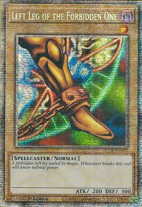 Left Leg of the Forbidden One [BLCR-EN103] Starlight Rare Yu-Gi-Oh!