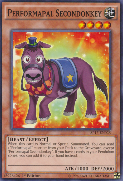 Performapal Secondonkey [SP17-EN025] Common Yu-Gi-Oh!