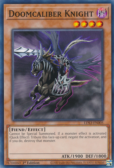Doomcaliber Knight [LDS3-EN005] Common Yu-Gi-Oh!