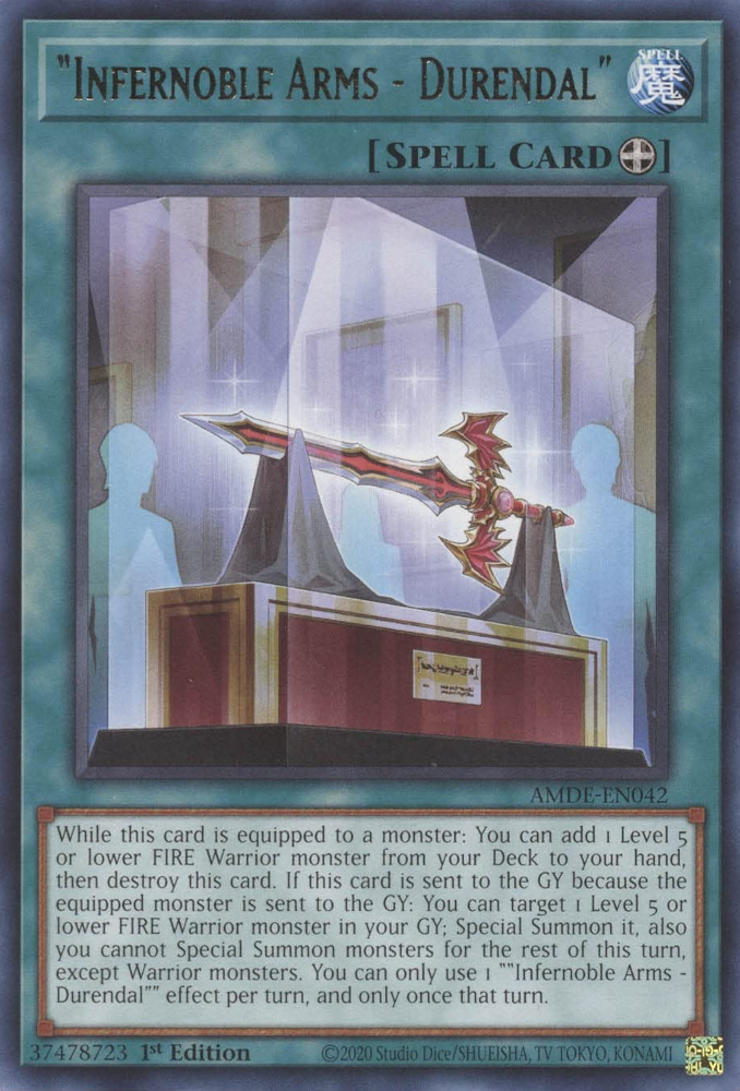 "Infernoble Arms - Durendal" [AMDE-EN042] Rare - Yugioh Cards For Your TCG Needs!
