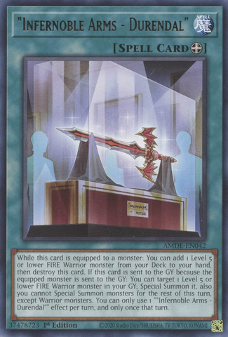 "Infernoble Arms - Durendal" [AMDE-EN042] Rare - Yugioh Cards For Your TCG Needs!