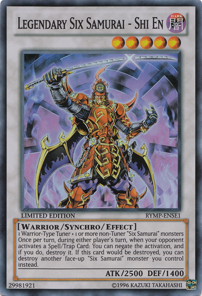 Legendary Six Samurai - Shi En [RYMP-ENSE1] Super Rare Yu-Gi-Oh!