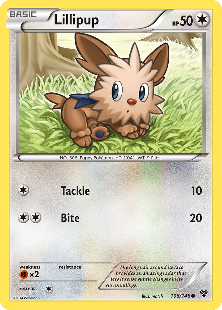 Lillipup (108/146) [XY: Base Set] Pokémon