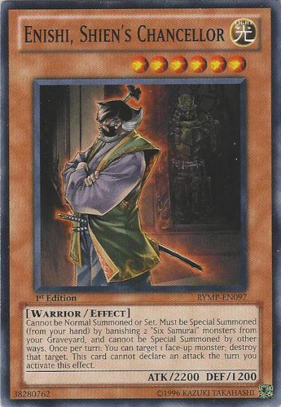 Enishi, Shien's Chancellor [RYMP-EN097] Common Yu-Gi-Oh!