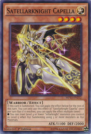Satellarknight Capella [MP15-EN212] Common Yu-Gi-Oh!