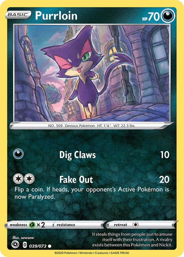 Purrloin (039/073) [Sword & Shield: Champion's Path] Pokémon