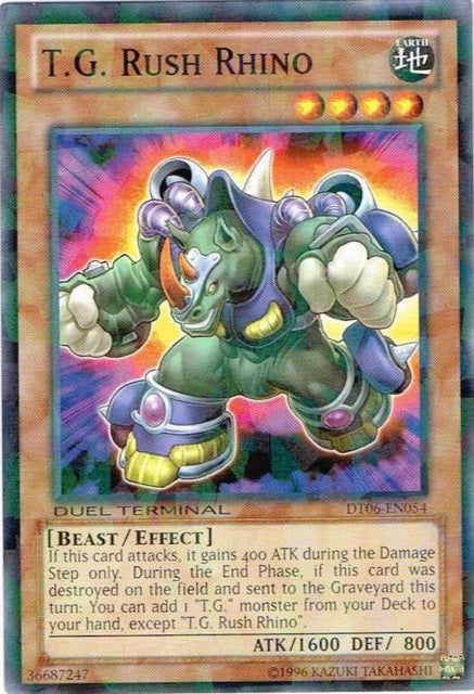 T.G. Rush Rhino [DT06-EN054] Common Yu-Gi-Oh!