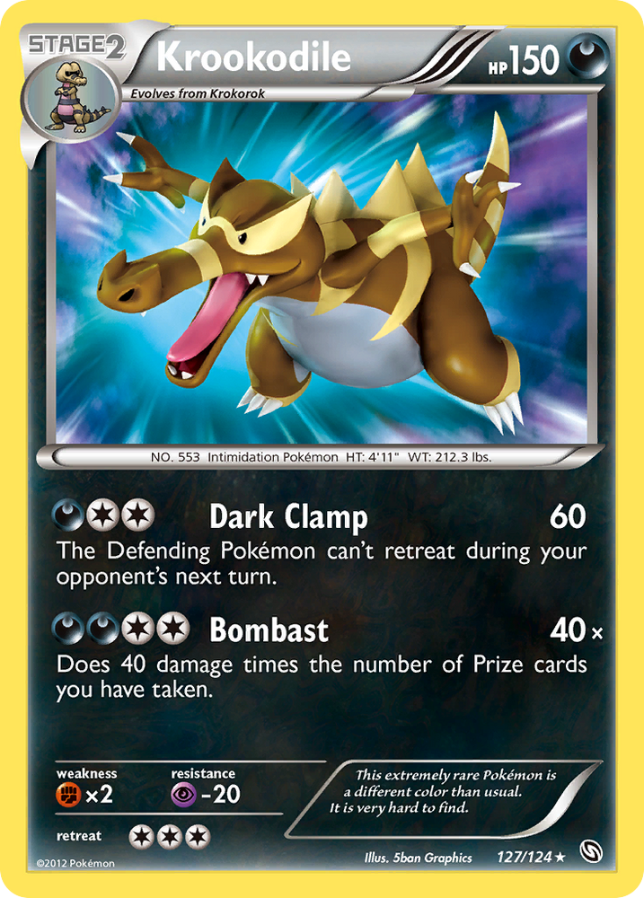 Krookodile (127/124) [Black & White: Dragons Exalted] Pokémon