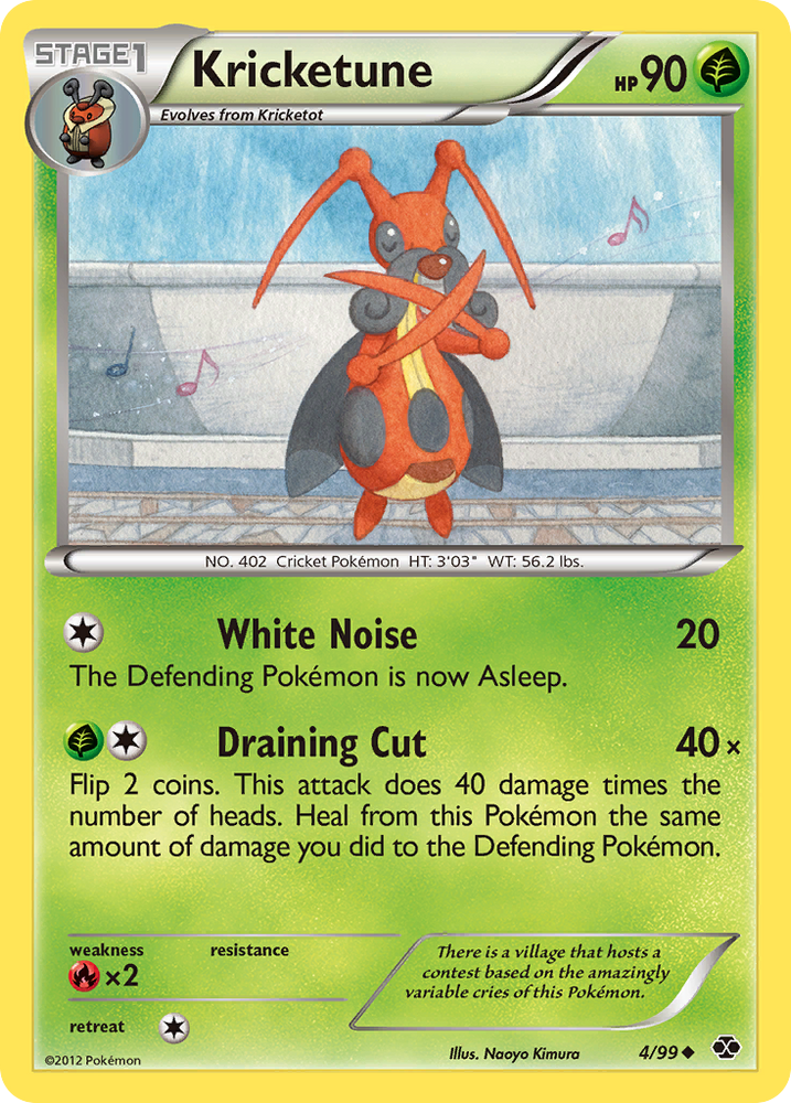 Kricketune (4/99) [Black & White: Next Destinies] Pokémon