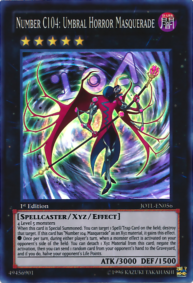 Number C104: Umbral Horror Masquerade [JOTL-EN056] Super Rare Yu-Gi-Oh!