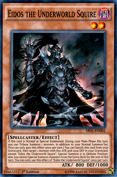 Eidos the Underworld Squire [SR01-EN002] Super Rare Yu-Gi-Oh!