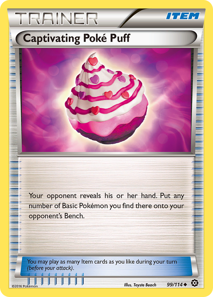 Captivating Poke Puff (99/114) [XY: Steam Siege] Pokémon