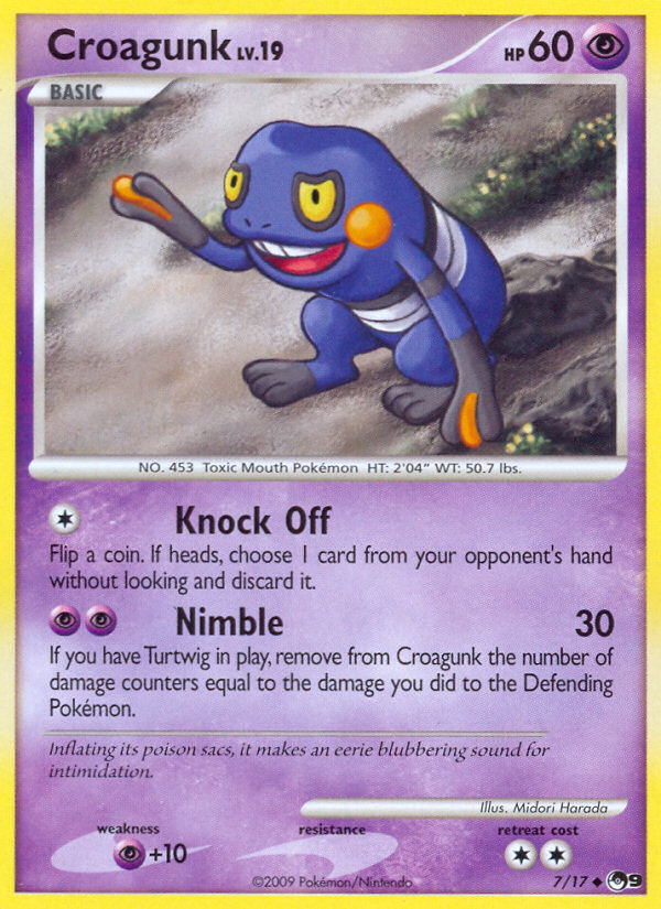 Croagunk (7/17) [POP Series 9] Pokémon