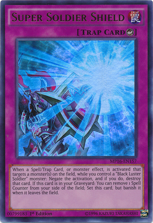 Super Soldier Shield [MP16-EN157] Ultra Rare Yu-Gi-Oh!
