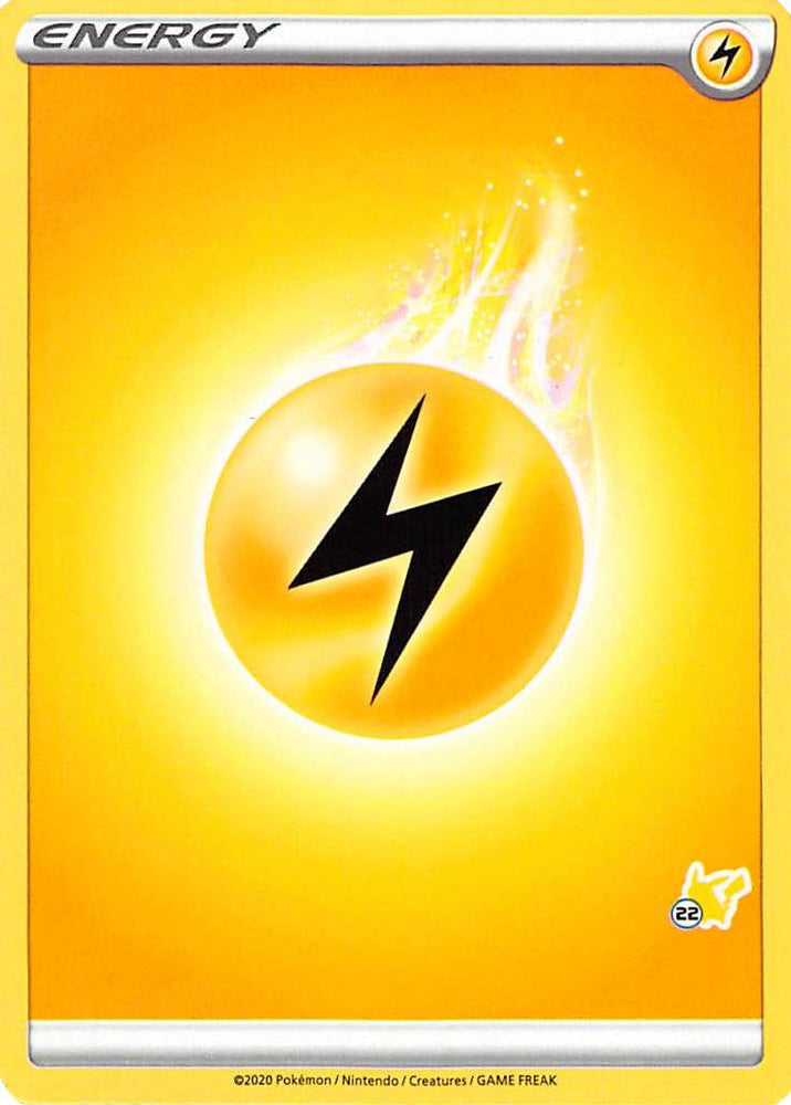 Lightning Energy (Pikachu Stamp #22) [Battle Academy 2022] Pokémon