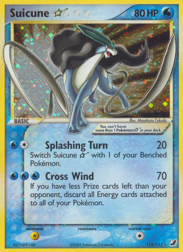 Suicune Star (115/115) [EX: Unseen Forces] Pokémon
