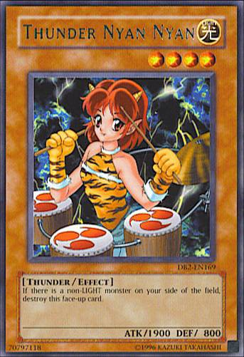 Thunder Nyan Nyan [DB2-EN169] Rare Yu-Gi-Oh!