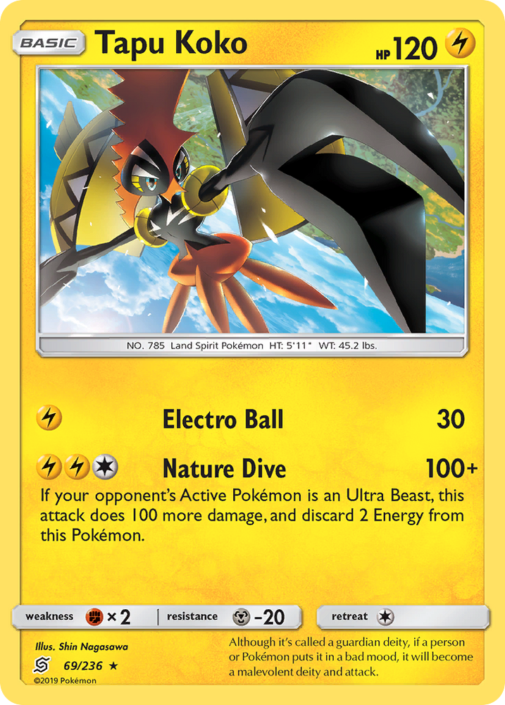 Tapu Koko (69/236) [Sun & Moon: Unified Minds] Pokémon