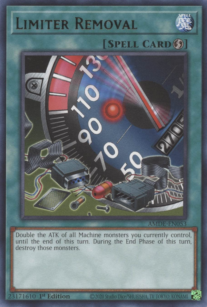 Limiter Removal [AMDE-EN053] Rare Yu-Gi-Oh!