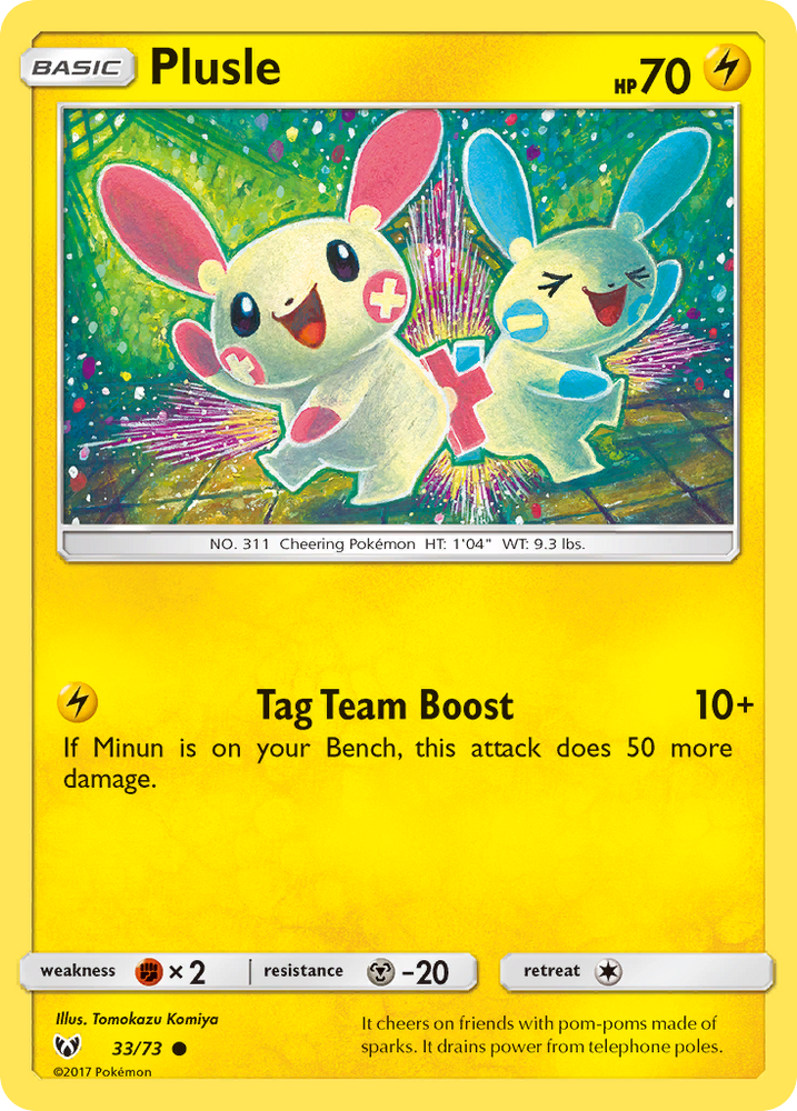 Plusle (33/73) [Sun & Moon: Shining Legends] Pokémon
