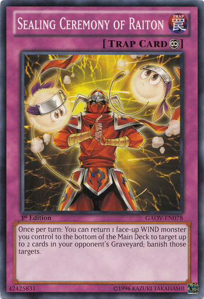 Sealing Ceremony of Raiton [GAOV-EN078] Common Yu-Gi-Oh!