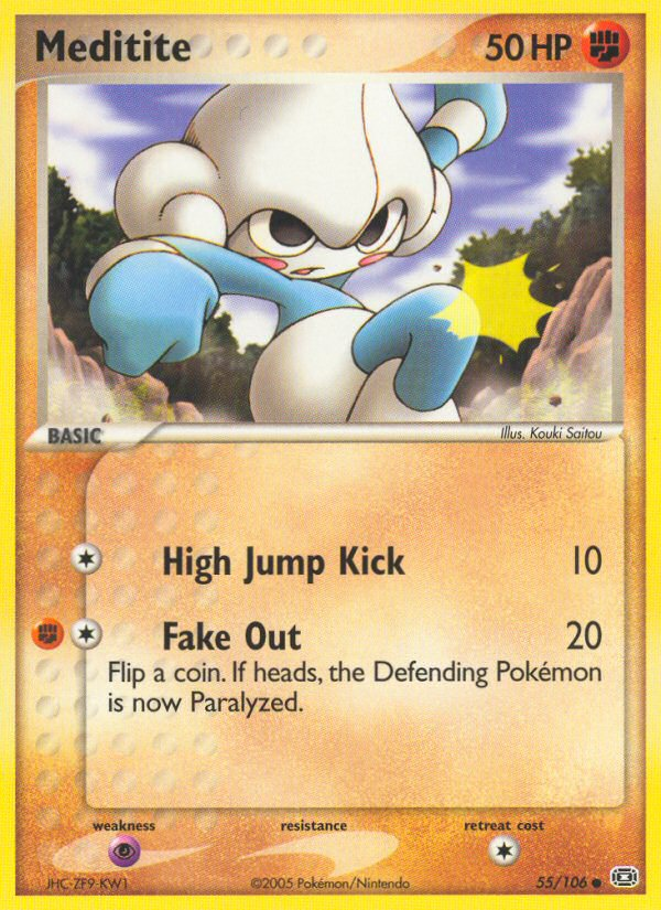 Meditite (55/106) [EX: Emerald] Pokémon